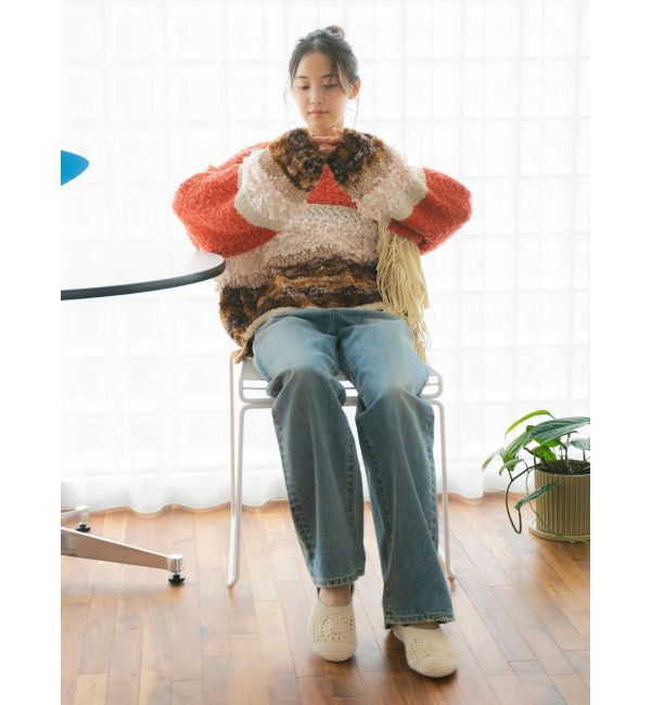 Ungrid「ファンシーヤーンスラブニット」|ニット・セーター|