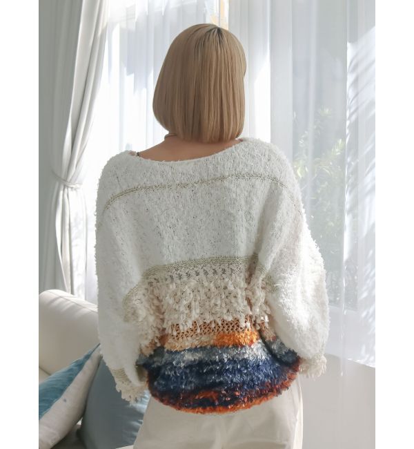 Ungrid「ファンシーヤーンスラブニット」|ニット・セーター|