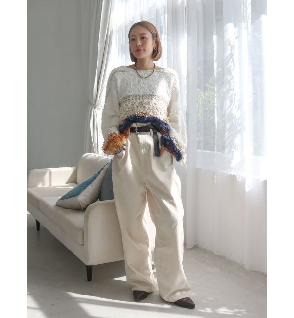 Ungrid「ファンシーヤーンスラブニット」|ニット・セーター|