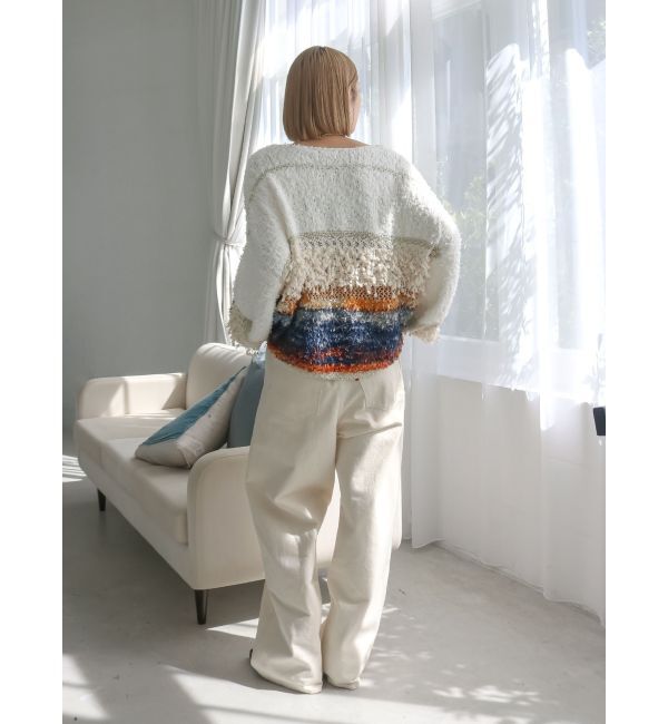 Ungrid「ファンシーヤーンスラブニット」|ニット・セーター|