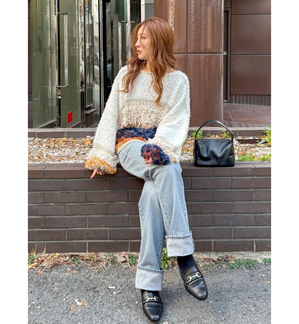Ungrid「ファンシーヤーンスラブニット」|ニット・セーター|