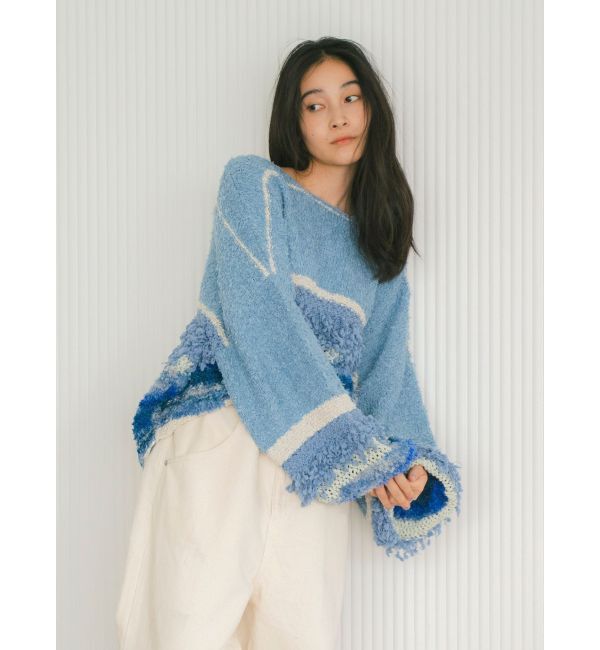 Ungrid「ファンシーヤーンスラブニット」|ニット・セーター|