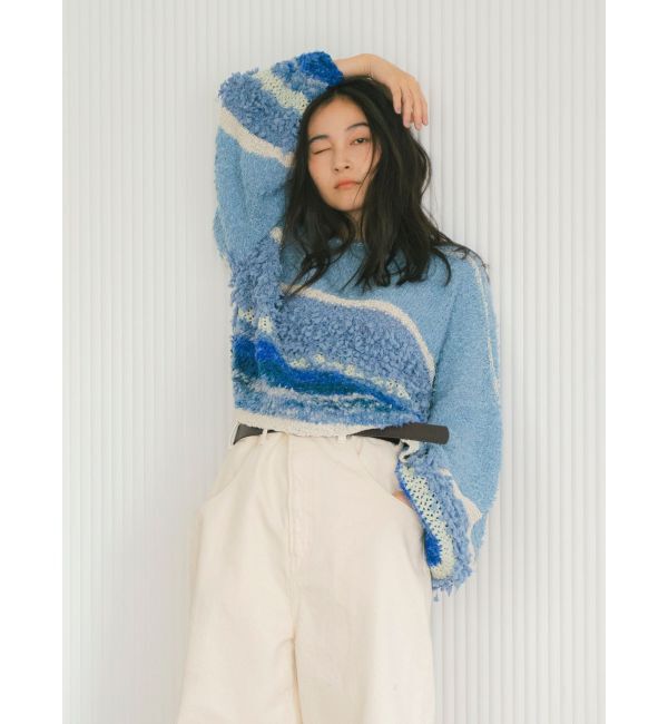 Ungrid「ファンシーヤーンスラブニット」|ニット・セーター|