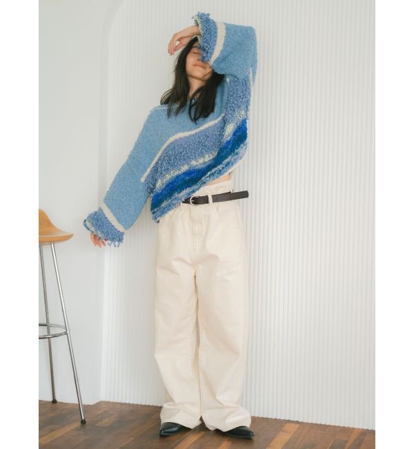 Ungrid「ファンシーヤーンスラブニット」|ニット・セーター|