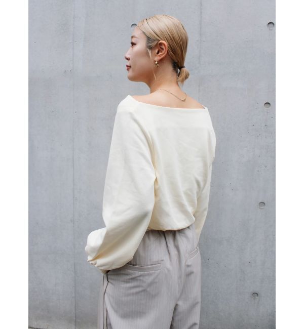 Ungrid「タックオフショルスウェット」|スウェット・ジャージ|