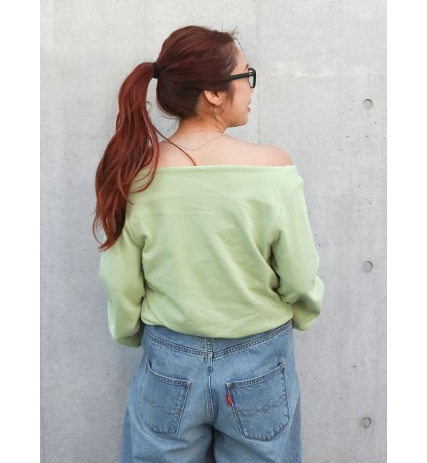 Ungrid「タックオフショルスウェット」|スウェット・ジャージ|