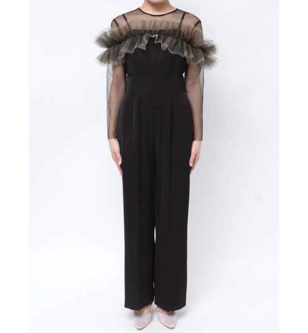 LAGUNAMOON「LADYフリルオフショルコンビネゾン」|ドレス|