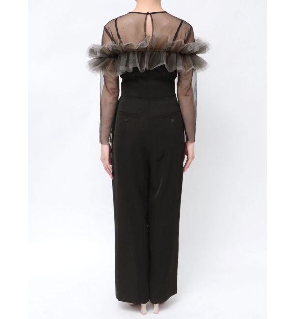 LAGUNAMOON「LADYフリルオフショルコンビネゾン」|ドレス|