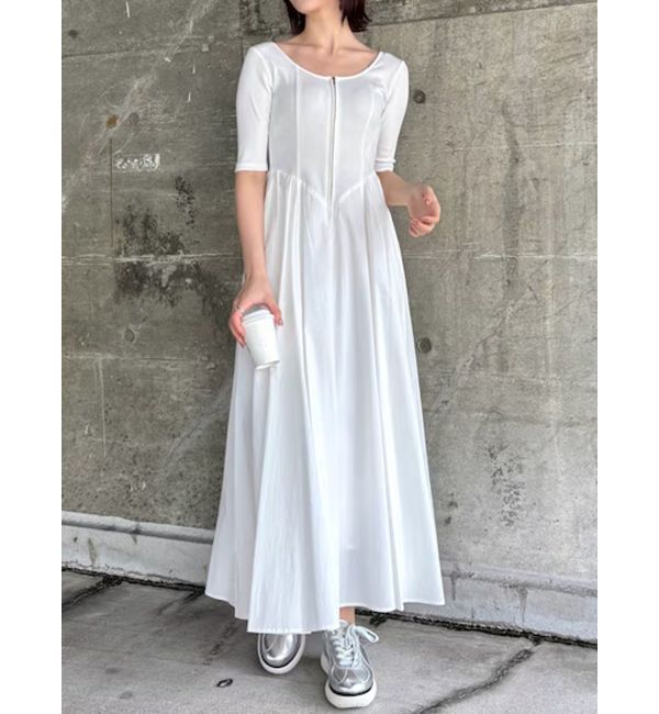 LAGUNAMOON「【柳橋唯コラボ】2WAYドッキングワンピース」|ワンピース|ホワイト