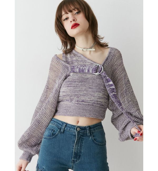 jouetie「メッシュボレロアンサンブル」|カーディガン|