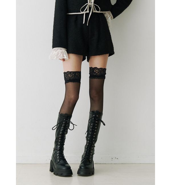 jouetie「コンパクトツイードショーパン【セットアップ対応】」|その他|ブラック