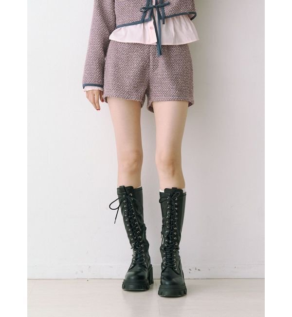 jouetie「コンパクトツイードショーパン【セットアップ対応】」|その他|ピンク