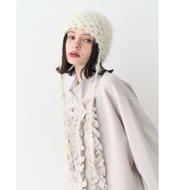jouetie「フェザーニットビニー」|ハット|