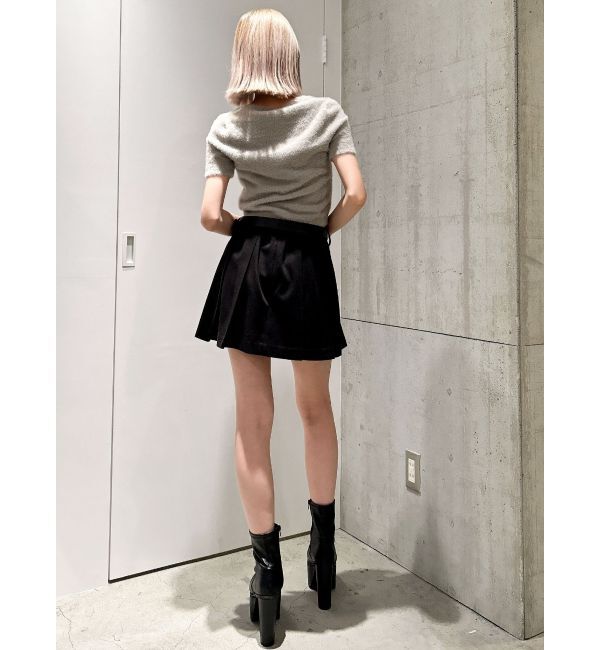 GYDA「シャギーハーフスリーブニットトップス」|ニット・セーター|