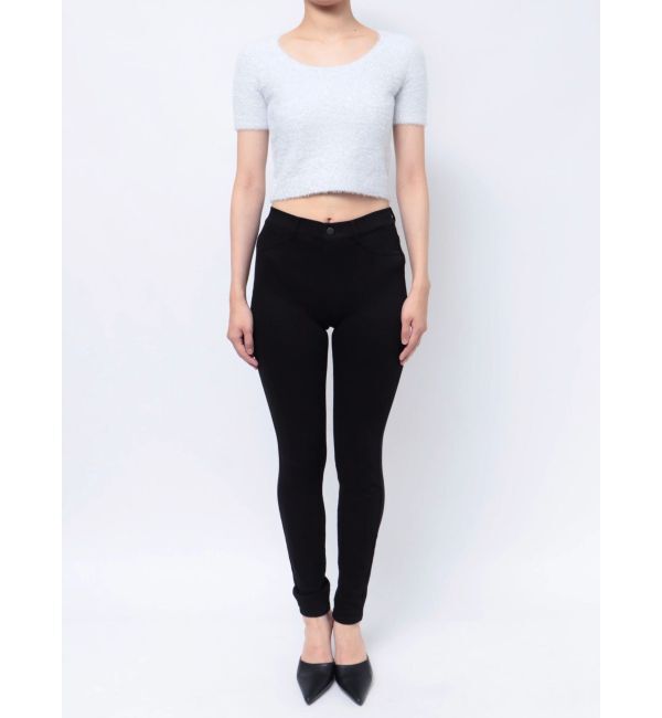 GYDA「シャギーハーフスリーブニットトップス」|ニット・セーター|