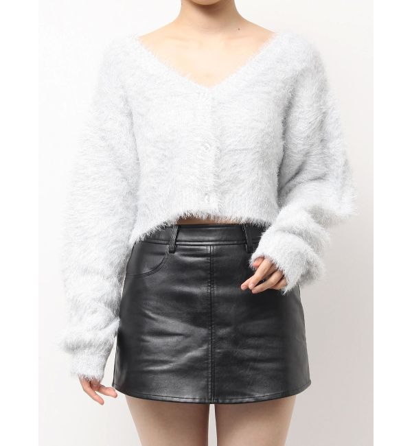 GYDA「ラメシャギーニットカーディガン」|カーディガン|オフホワイト