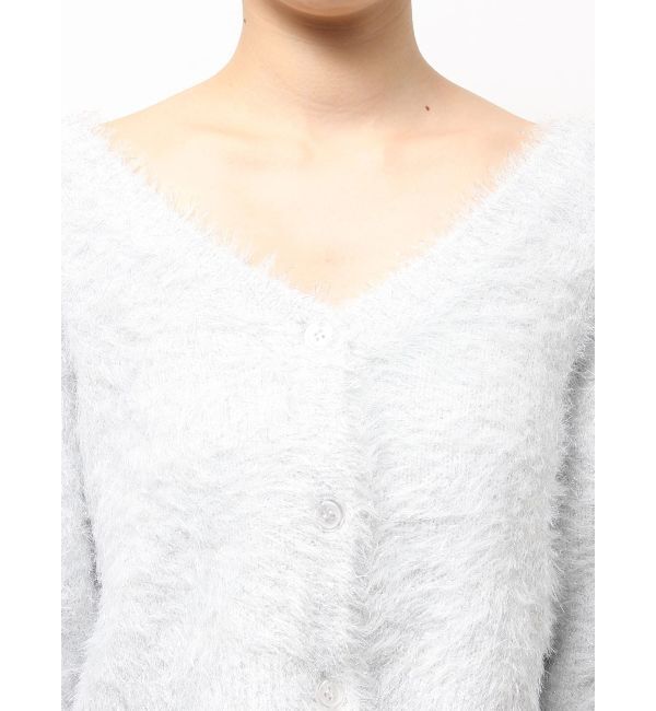 GYDA「ラメシャギーニットカーディガン」|カーディガン|