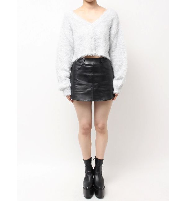 GYDA「ラメシャギーニットカーディガン」|カーディガン|