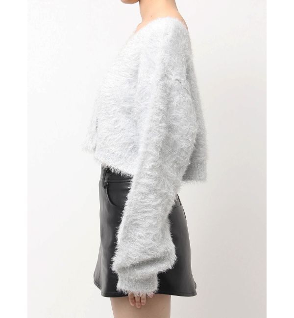 GYDA「ラメシャギーニットカーディガン」|カーディガン|