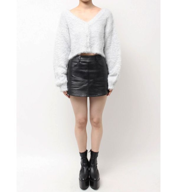 GYDA「ラメシャギーニットカーディガン」|カーディガン|