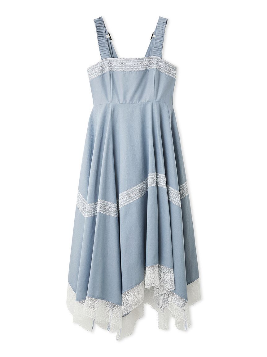 FURFUR「レースコンビジャンパースカート」|ワンピース|