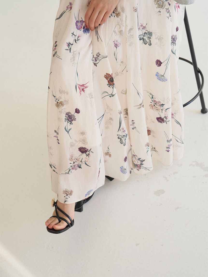 SNIDEL「カーデセットフローラルプリントキャミワンピース」|ワンピース|