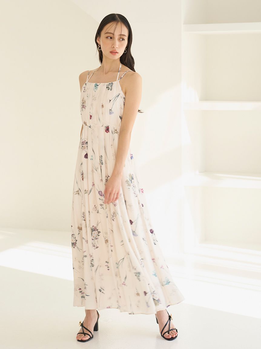 SNIDEL「カーデセットフローラルプリントキャミワンピース」|ワンピース|