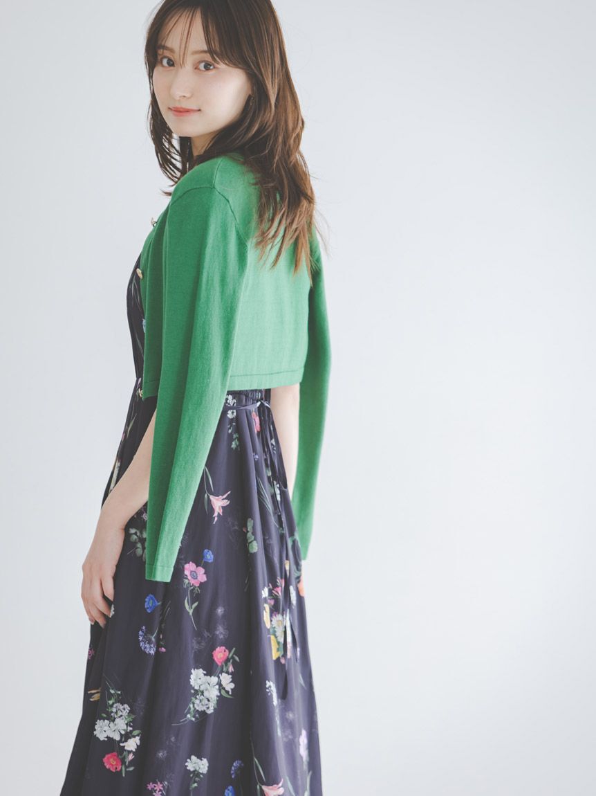 SNIDEL「カーデセットフローラルプリントキャミワンピース」|ワンピース|