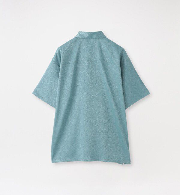  「サテンジャカードショートスリーブシャツ」|シャツ・ブラウス|