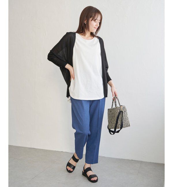 ikka「リネンライクテーパードパンツ」|その他|