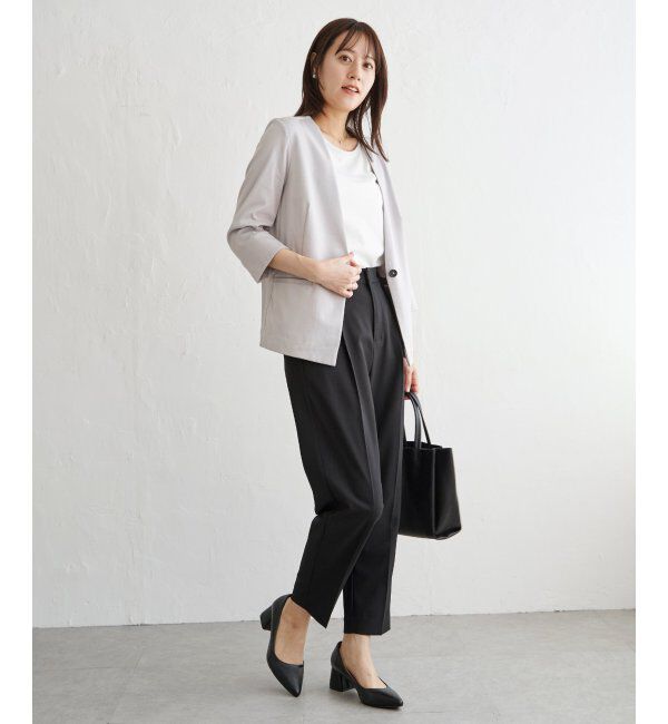 ikka「リネンライクテーパードパンツ」|その他|