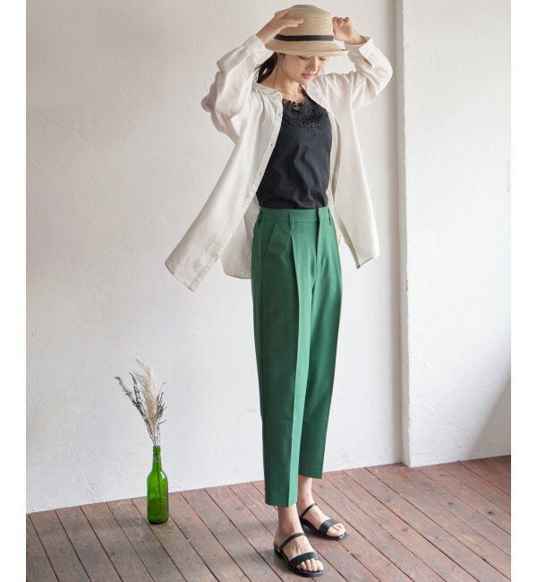 ikka「リネンライクテーパードパンツ」|その他|