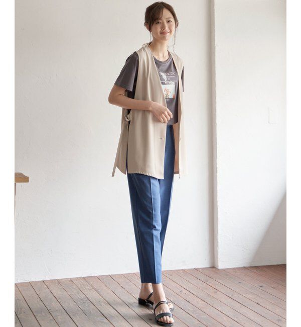 ikka「リネンライクテーパードパンツ」|その他|