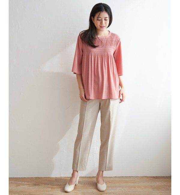 ikka「リネンライクテーパードパンツ」|その他|