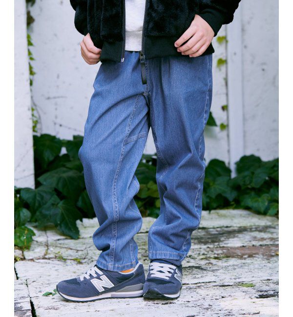 ikka kids「GOKU楽テーパードパンツ（120~160cm）」|その他|ブルー