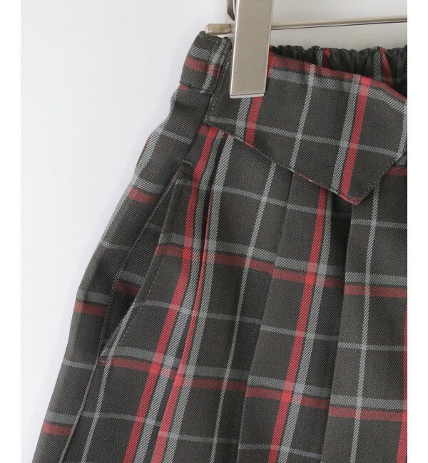 ikka kids「【親子おそろい】ポンポン付きチェックタックキュロット（120~160cm）」|スカート|