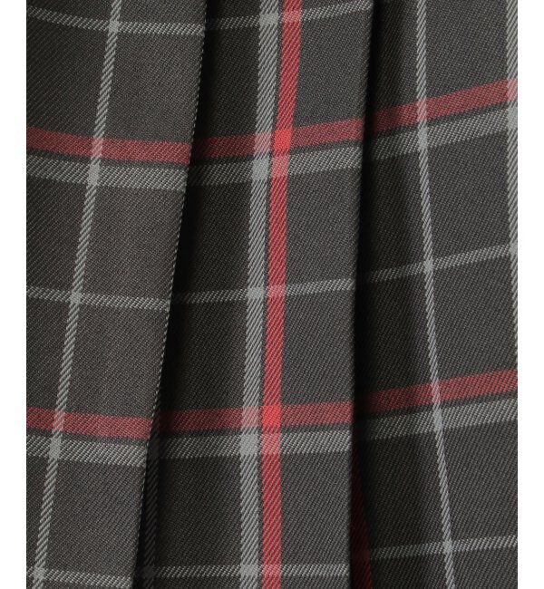 ikka kids「【親子おそろい】ポンポン付きチェックタックキュロット（120~160cm）」|スカート|