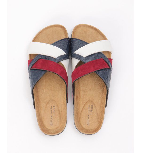 ikka「キリカエクロスベルトサンダル」|その他|ネイビーブルー