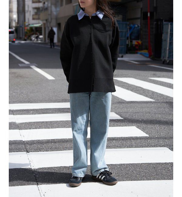 VENCE share style「シャツレイヤード風カーディガン」|カーディガン|