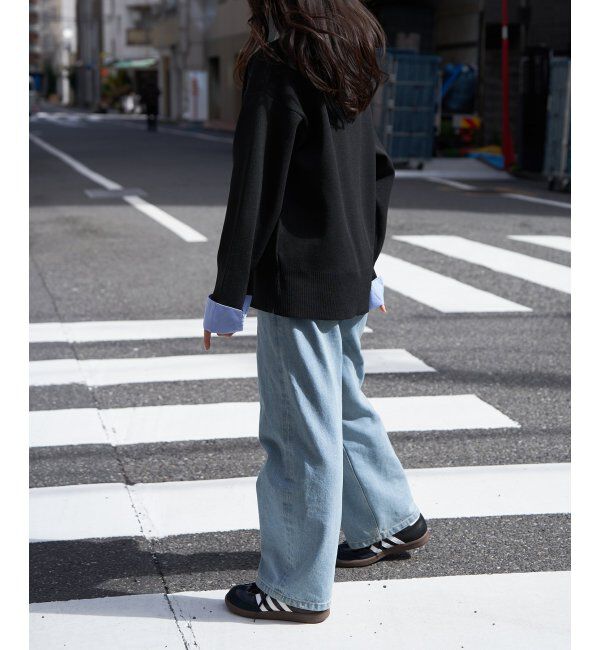 VENCE share style「シャツレイヤード風カーディガン」|カーディガン|