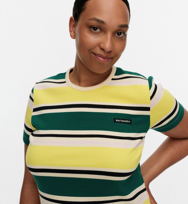 Marimekko「Spurtti Helvi Tシャツ」|シャツ・ブラウス|