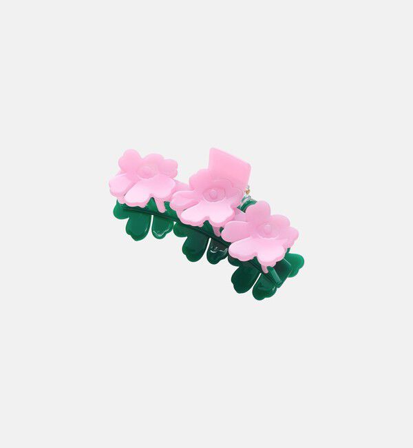 Marimekko「Mini Unikko Hair Clip Two-Tone」|その他|ﾋﾟﾝｸ&times;ﾀﾞｰｸｸﾞﾘｰﾝ