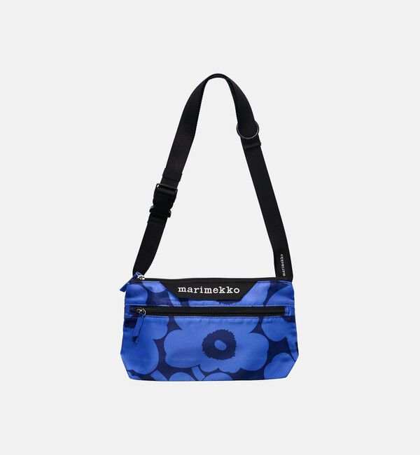 Marimekko「Neat Crossbody Unikko S ショルダーバッグ」|ショルダー・メッセンジャー|ブルー&times;ダークブルー
