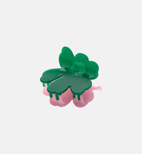 Marimekko「Unikko Hair Clip S Two-Tone」|その他|ﾋﾟﾝｸ&times;ﾀﾞｰｸｸﾞﾘｰﾝ