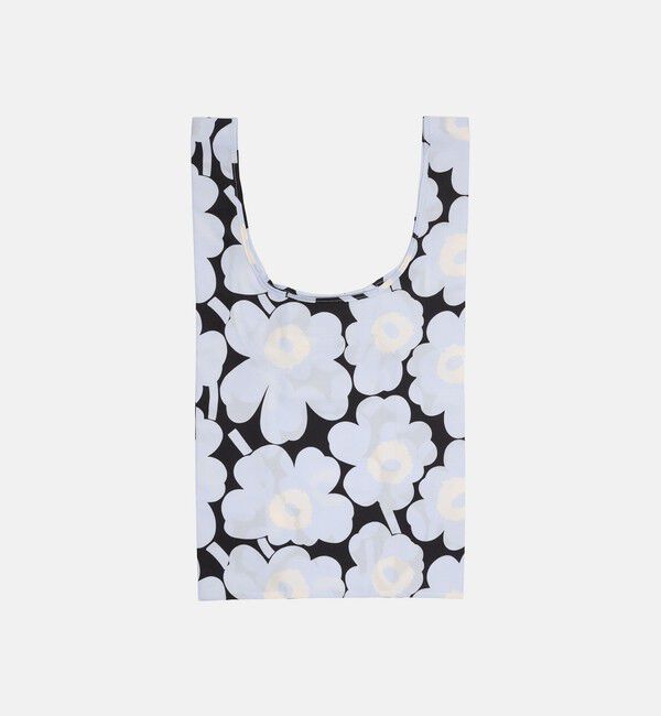 Marimekko「Unikko スマートバッグ」|トートバッグ|ﾗｲﾄﾌﾞﾙｰ&times;ﾌﾞﾗｯｸ