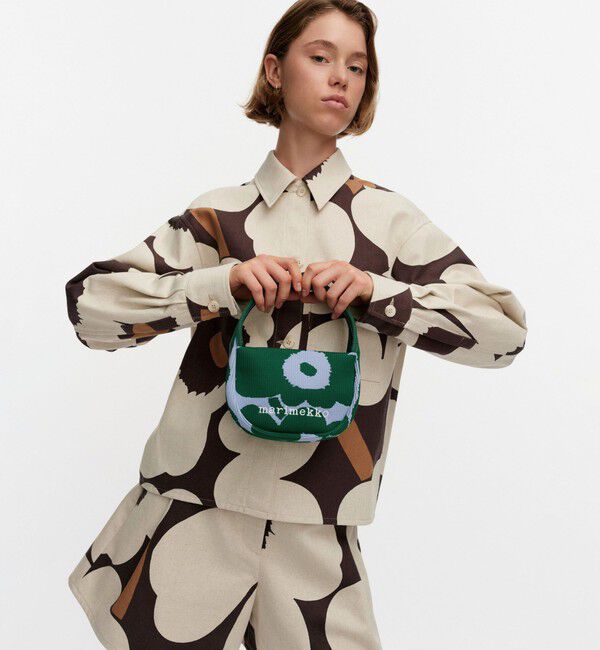Marimekko「Knitted Mini Handbag Unikko ハンドバッグ」|ショルダー・メッセンジャー|