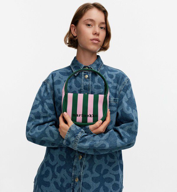 Marimekko「Knitted Mini Handbag Merirosvo ハンドバッグ」|ショルダー・メッセンジャー|