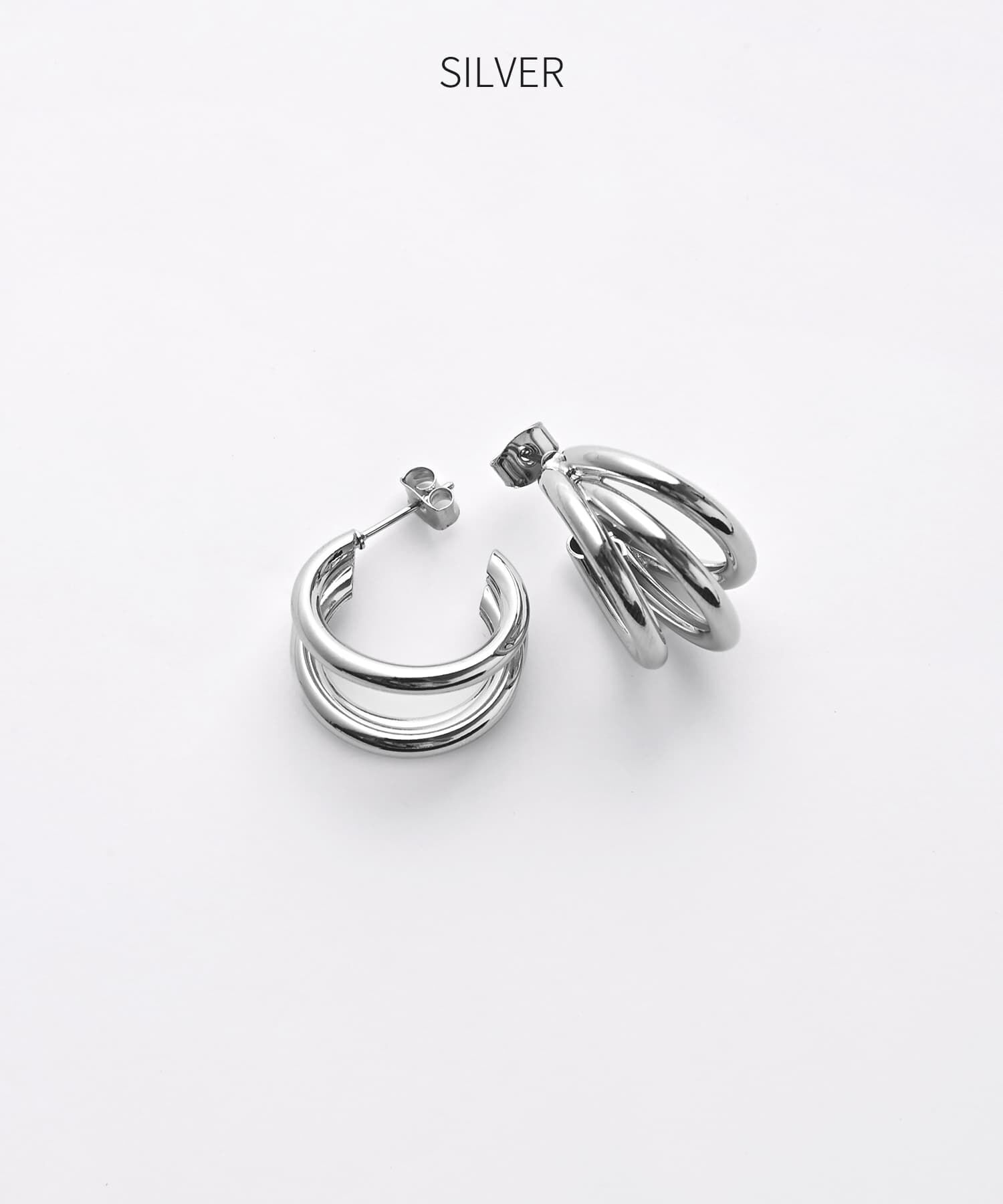 STYLE DELI「トリプルプチフープピアス」|ピアス|