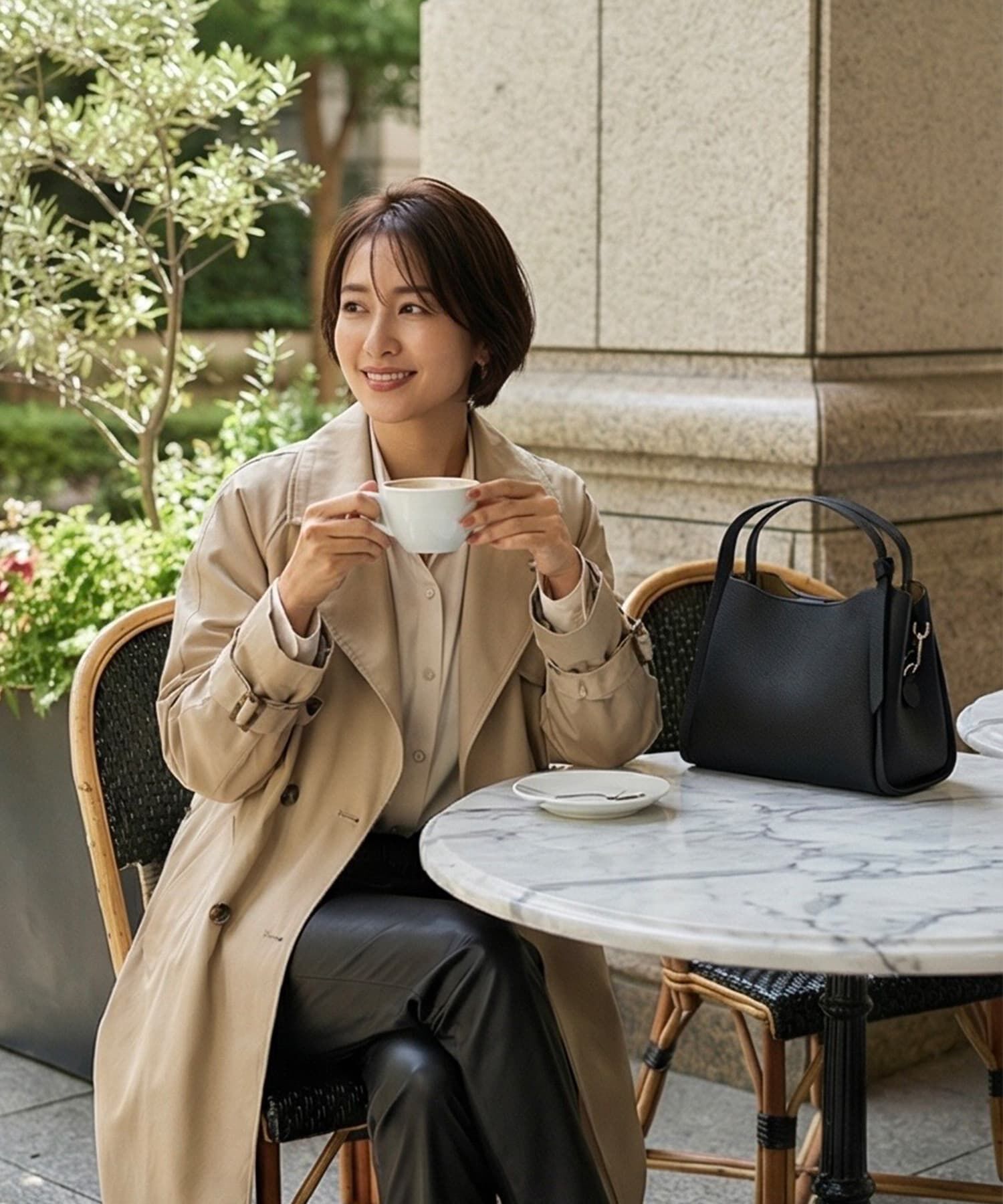 STYLE DELI「【DELI by】本革2WAYスリムハンドルショルダーバッグ」|ショルダー・メッセンジャー|