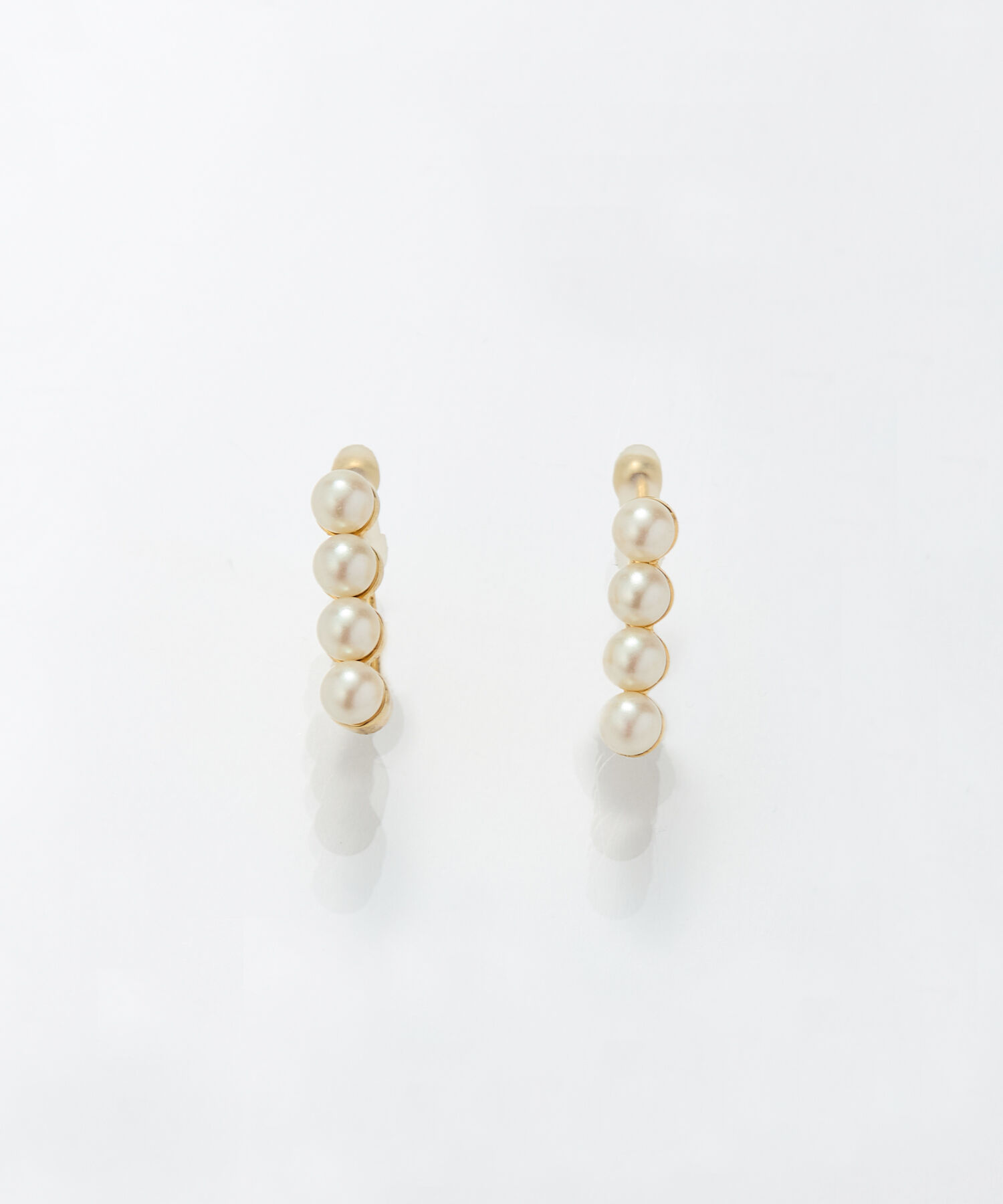 Phoebe「【金属アレルギー対応】【痛くないシリーズ】モードパールライトフィットイヤリング　結婚式/セレモニー」|イヤリング|